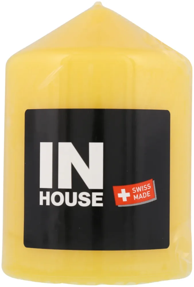 Inhouse Zylinderkerze 80x115mm honig