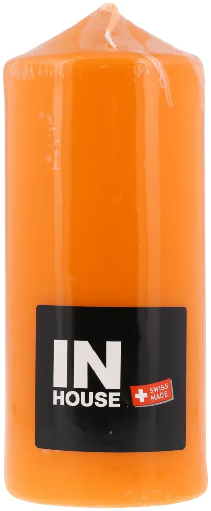 Inhouse Zylinderkerze 80x200mm orange