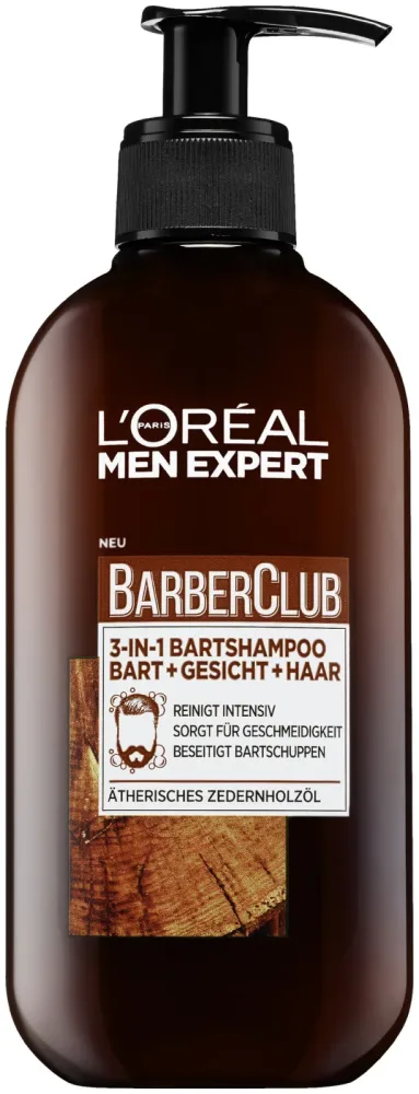 L'Oréal Paris Men Expert Barber Club 3-in-1 Bartshampoo Bart + Gesicht + Haar