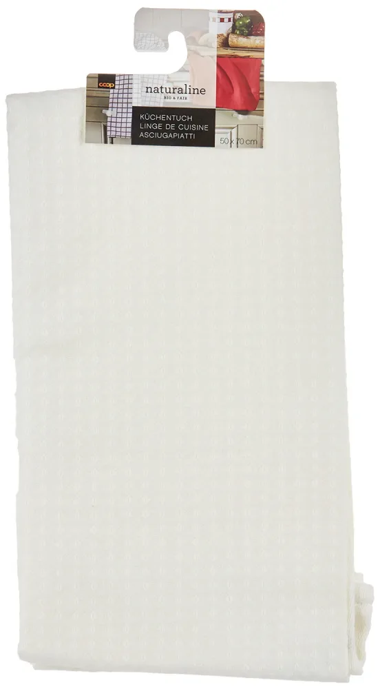 Naturaline Textil Naturaline Waffelküchentuch weiss 50x70cm