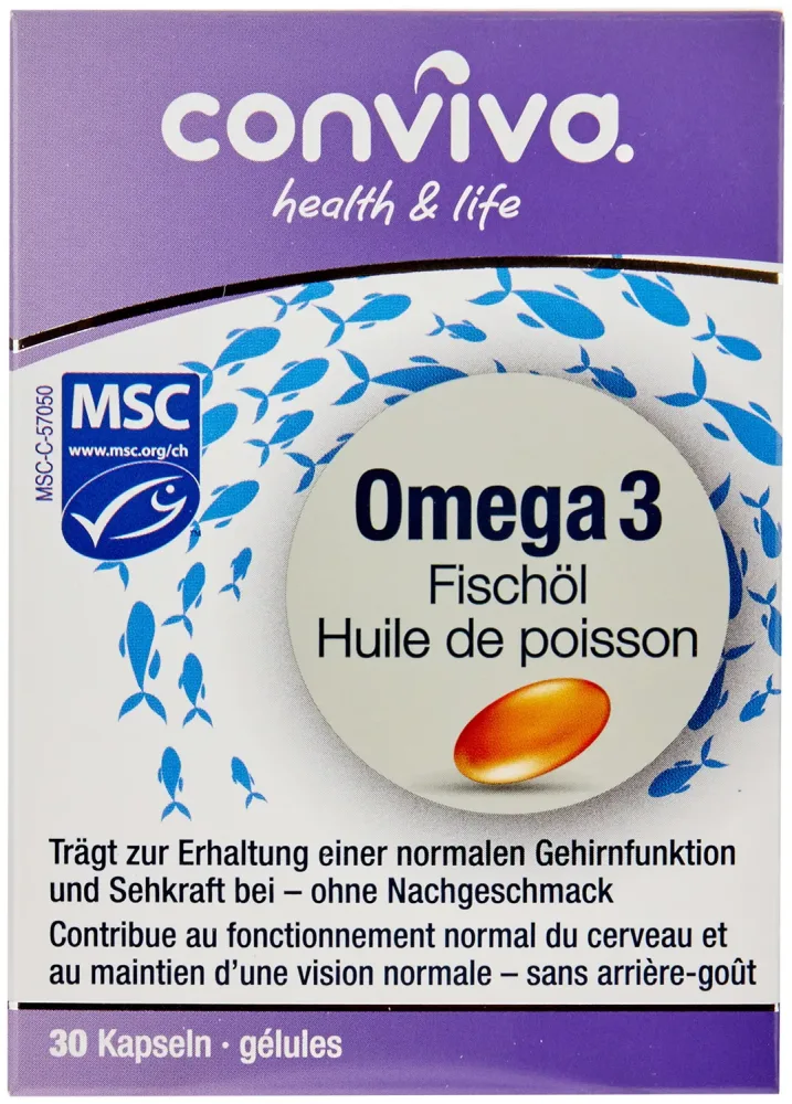conviva Omega3 Fischöl Kapseln 30 Stück