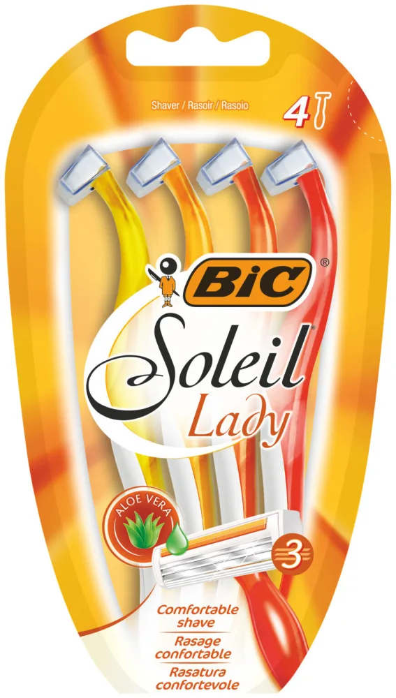 BIC Soleil Lady Einwegrasierer für Frauen - 4er Pack