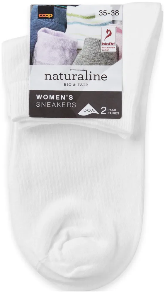 Naturaline Textil Naturaline Damen Sneaker Basic Duo Weiss 39 - 41