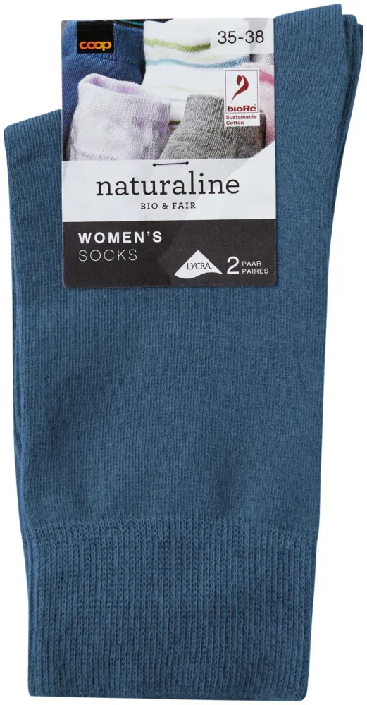 Naturaline Textil Naturaline Damen Socken Glatt Duo Jeans 39 - 41