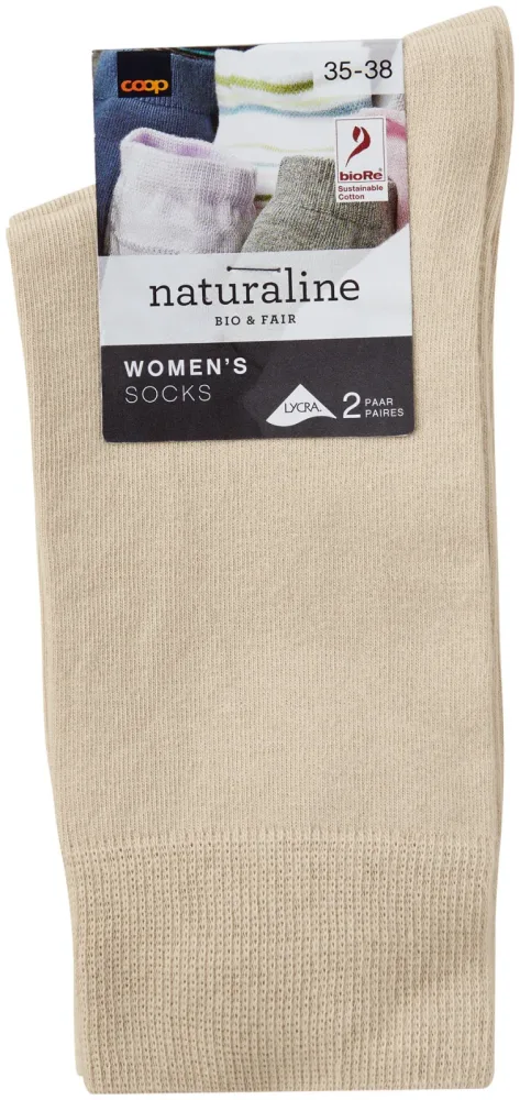 Naturaline Textil Naturaline Damen Socken Glatt Duo Ecru 35 - 38