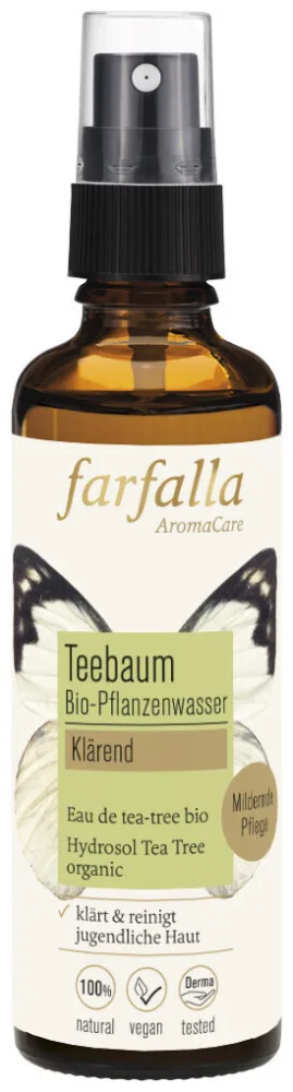 farfalla Teebaum Bio-Pflanzenwasser 75ml klärend
