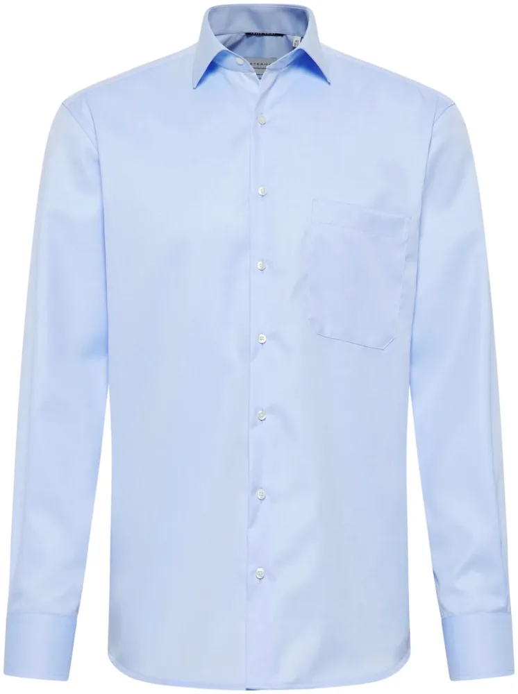 Eterna Comfort FIT Cover Shirt Twill Langarm blau 42