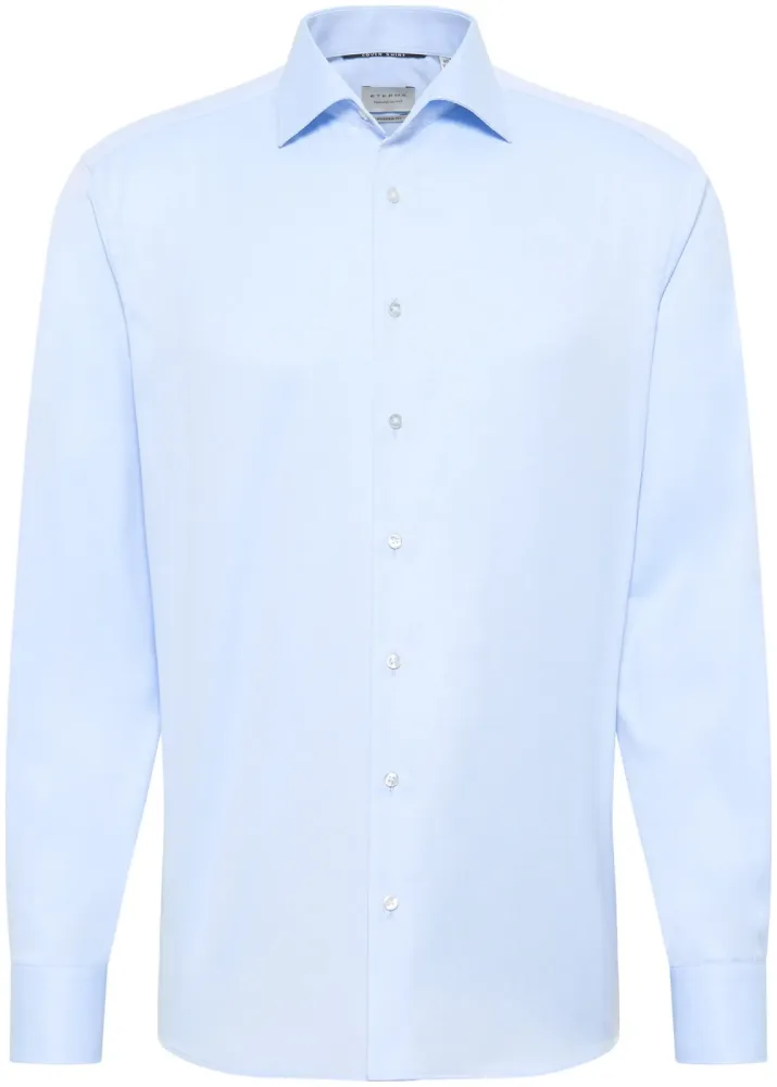 Eterna Modern FIT Cover Shirt Twill Langarm hellblau 42