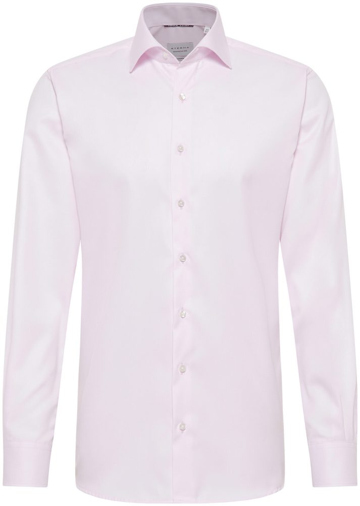 Eterna Modern FIT Cover Shirt Twill Langarm rosa 42