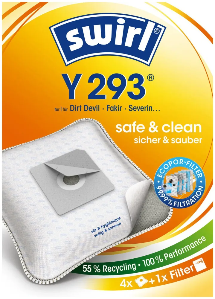Swirl Staubfilterbeutel Y293 MicroPor Plus AirSpace