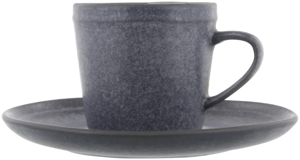 Espressotasse mit Untertasse grau 100ml