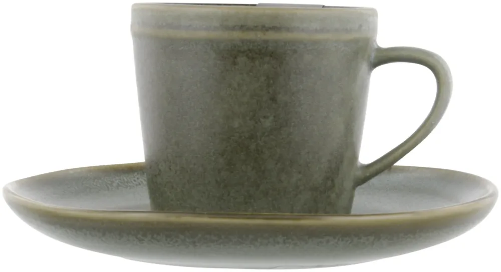 Espressotasse mit Untertasse grün 100ml