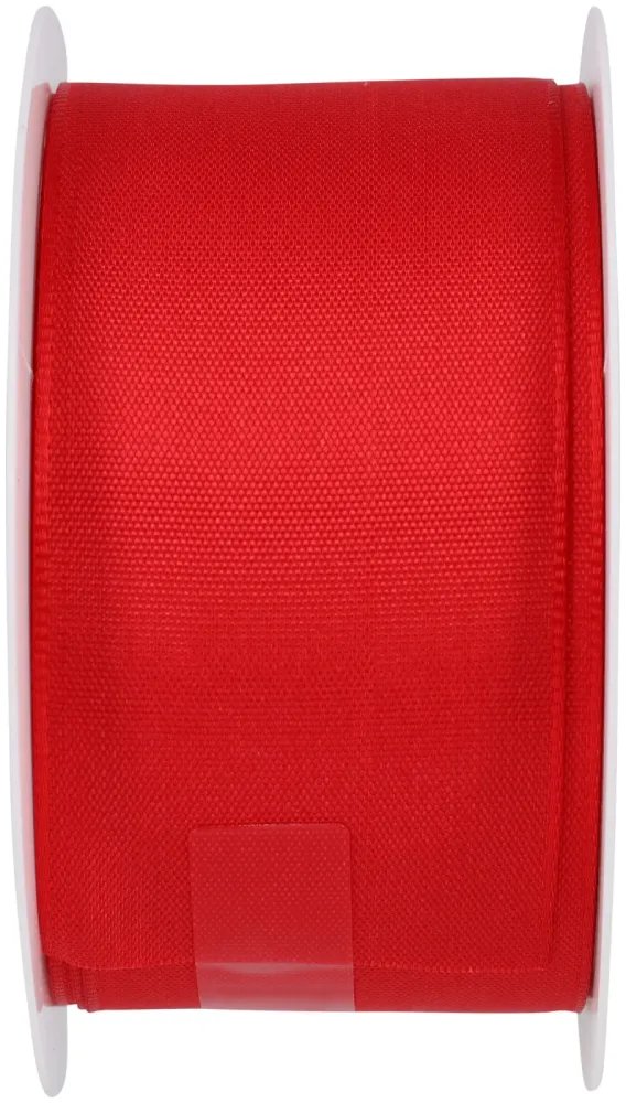 Taffetband mit Draht 40 mm x 3 m, rot