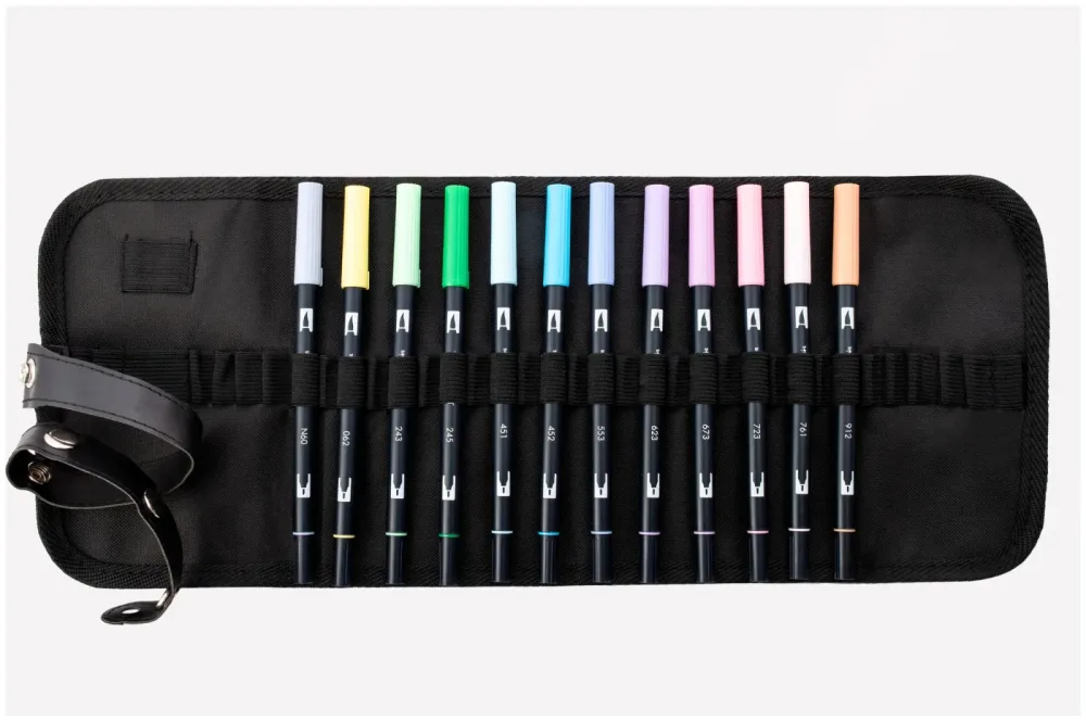 Tombow Brushpen Rollerset Pastelltöne 12
