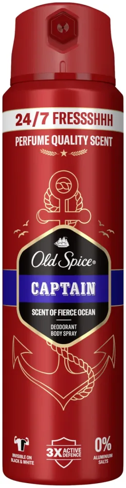 Old Spice Captain Deodorant Bodyspray