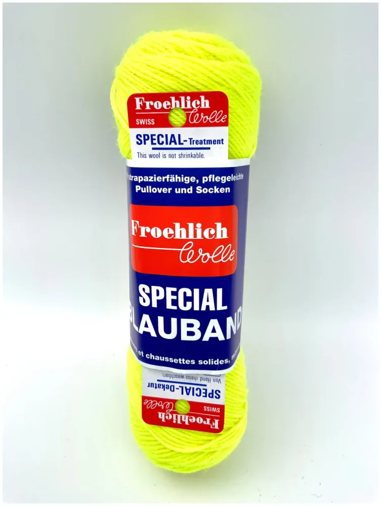 Froehlich Blauband Neon 7457 Sockenwolle neon gelb 50g