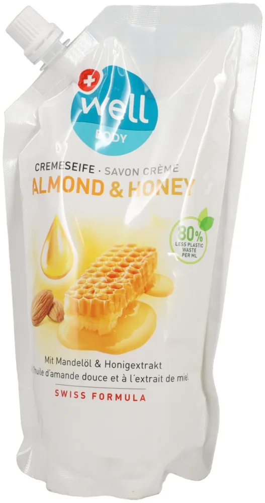 well Cremeseife Almond & Honey Refill