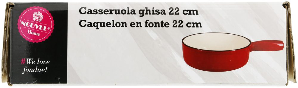 Nouvel Käsefondue-Caquelon Guss rot 22cm