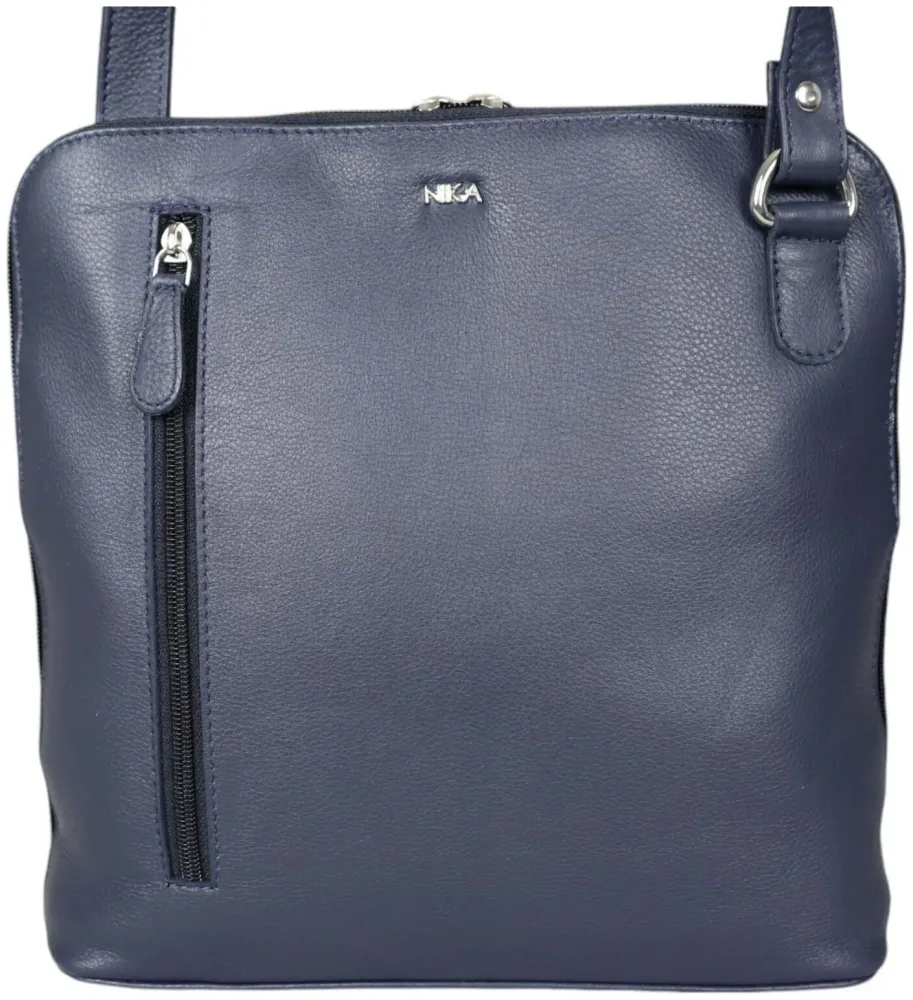 Nika Trade Nika Umhängetasche 4690 (L) blau