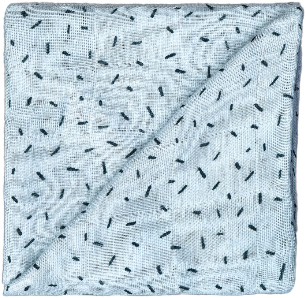 Zewi Nuscheli blau Splitter 60x60 cm