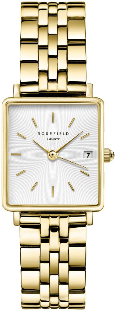 Rosefield - Analoguhr, The Mini Boxy, 24mm, Goldfarben