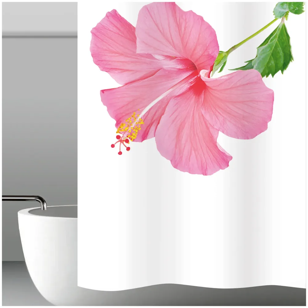 my bath Duschvorhang Hibiskus ca. 180x200 cm