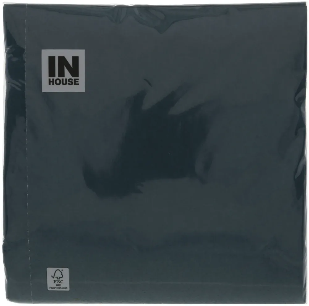 Inhouse Servietten ocean teal 33cm 50 Stück