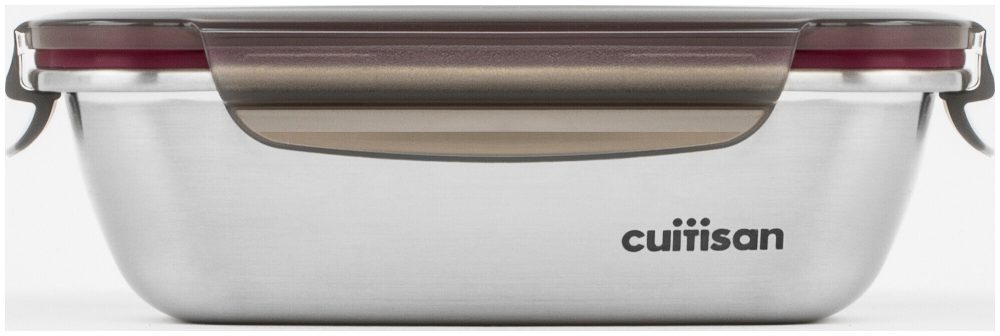 Glasslock Cuitisan Edelstahldose mit Clip-Deckel 580ml