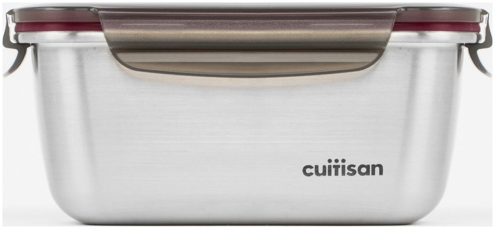 Glasslock Cuitisan Edelstahldose mit Clip-Deckel