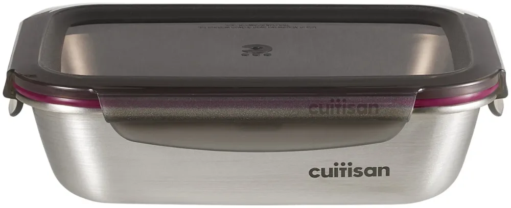 Glasslock Cuitisan Edelstahldose mit clip-Deckel 1100ml