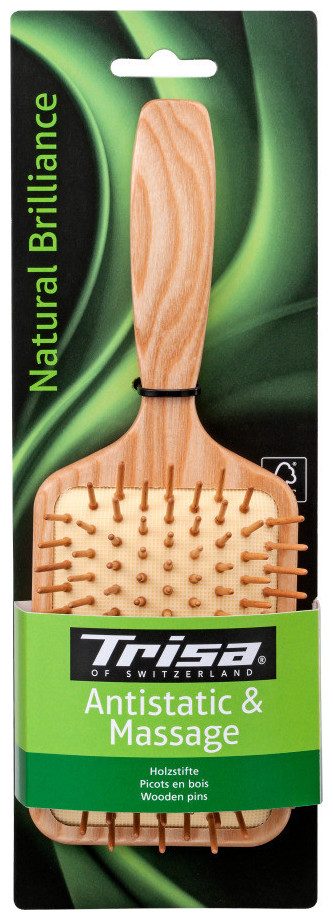 Trisa Haarbürste Natural Brilliance Antistatic & Massage Paddle