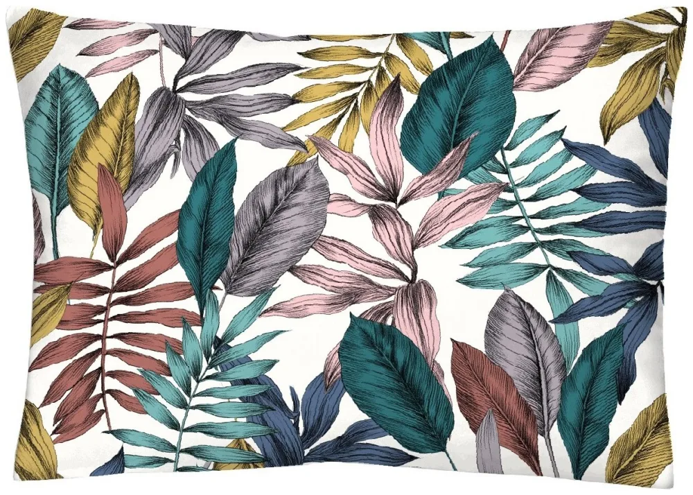 Home Fashion Kopfkissenbezug Blätter 50x70 cm