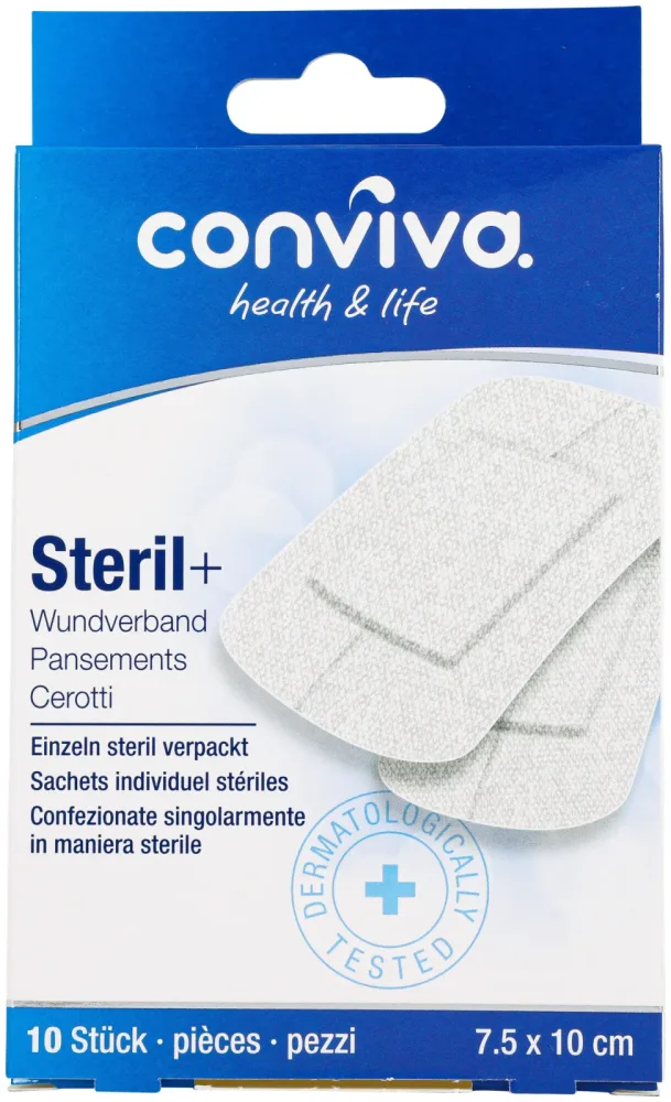 conviva Steril+ Steriler Wundverband 10 Stück