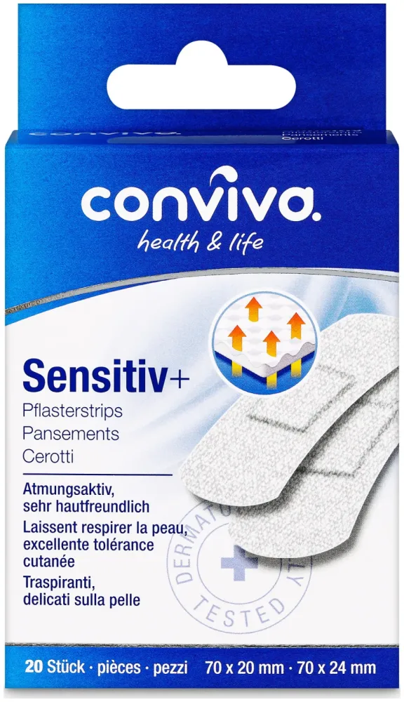 conviva Sensitiv+ Pflasterstrips 20 Stück
