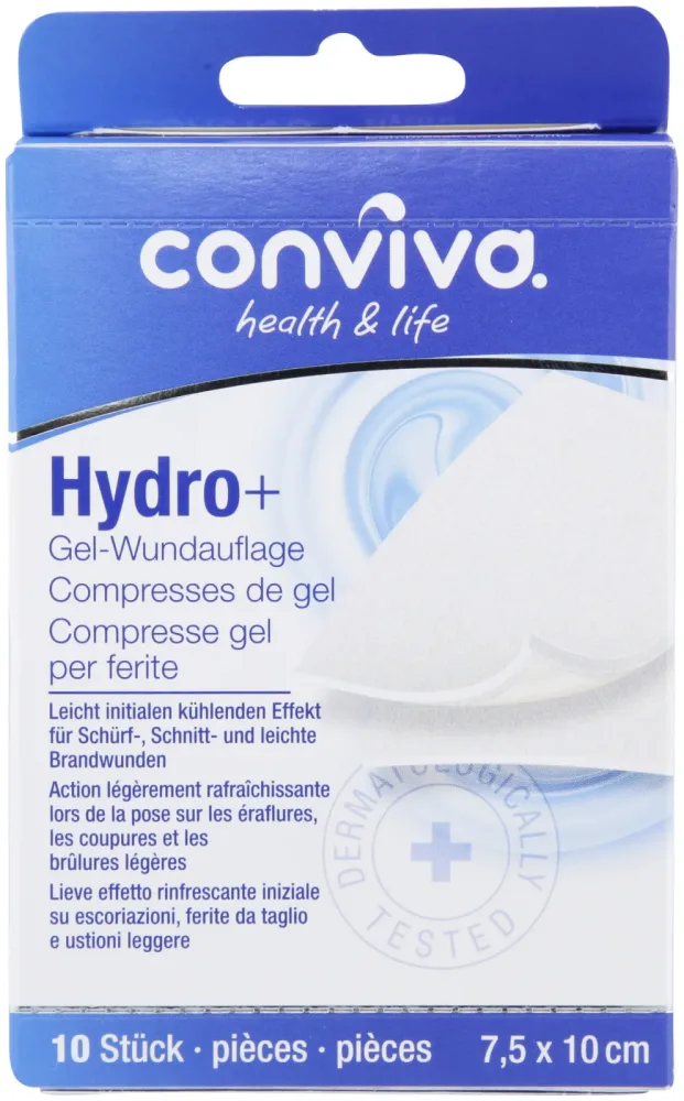 conviva Hydro+ Gel Wundauflage 10 Stück