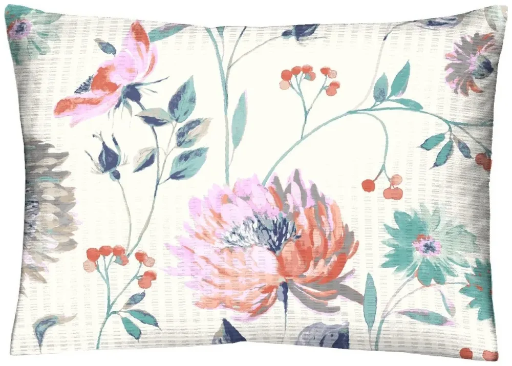 Home Fashion Kopfkissenbezug Blumen 50x70 cm