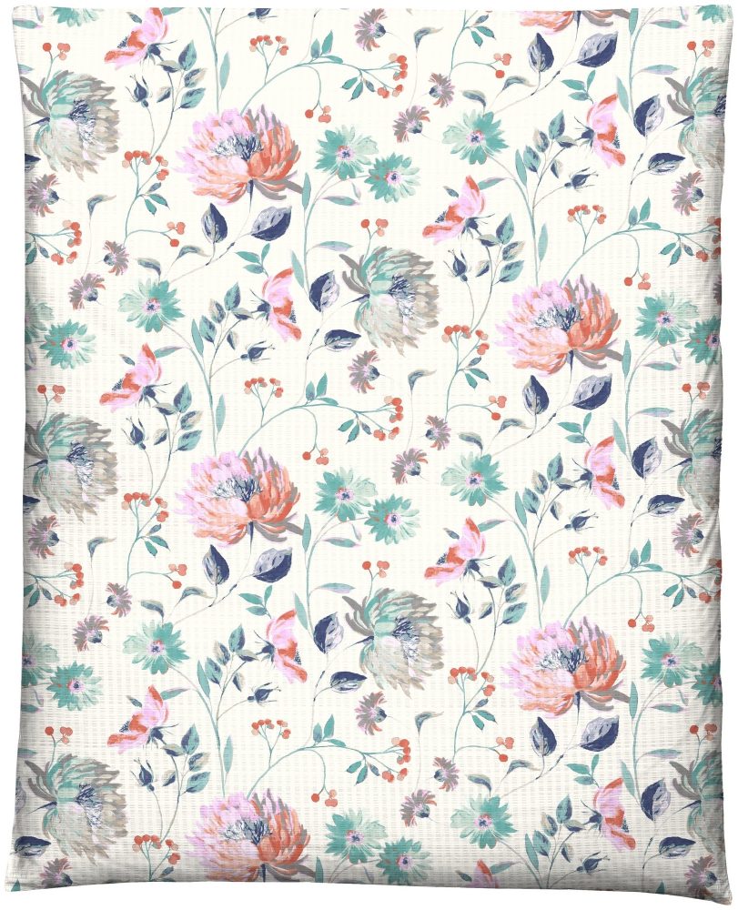 Home Fashion Duvetbezug Blumen 160x210 cm