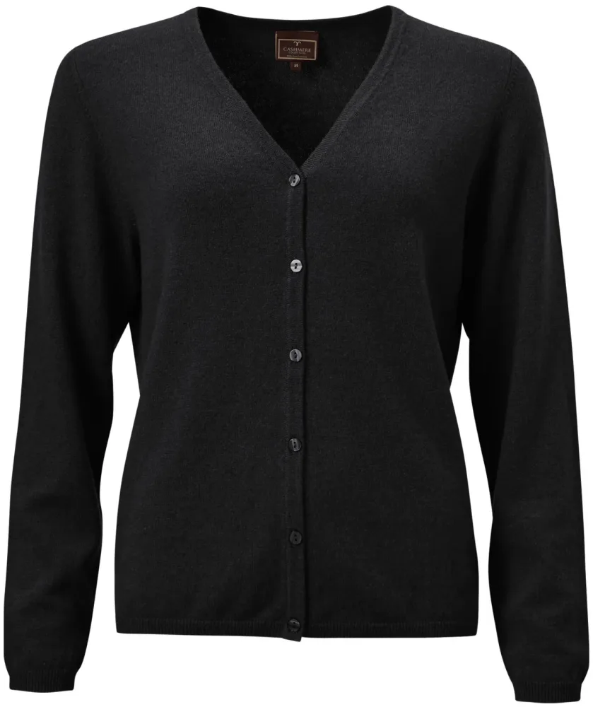 Cashmere Cardigan schwarz XXL