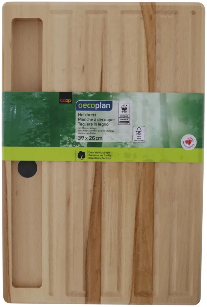 Oecoplan Holzbrett mit Messerablage
