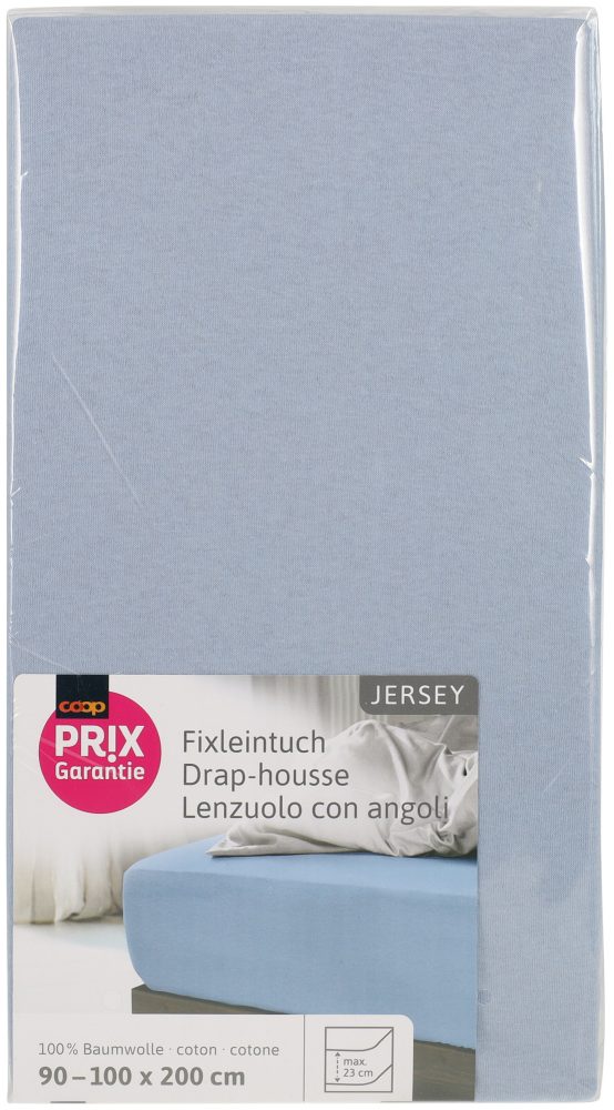 Prix Garantie Fixleintuch Jersey blau 90x200cm