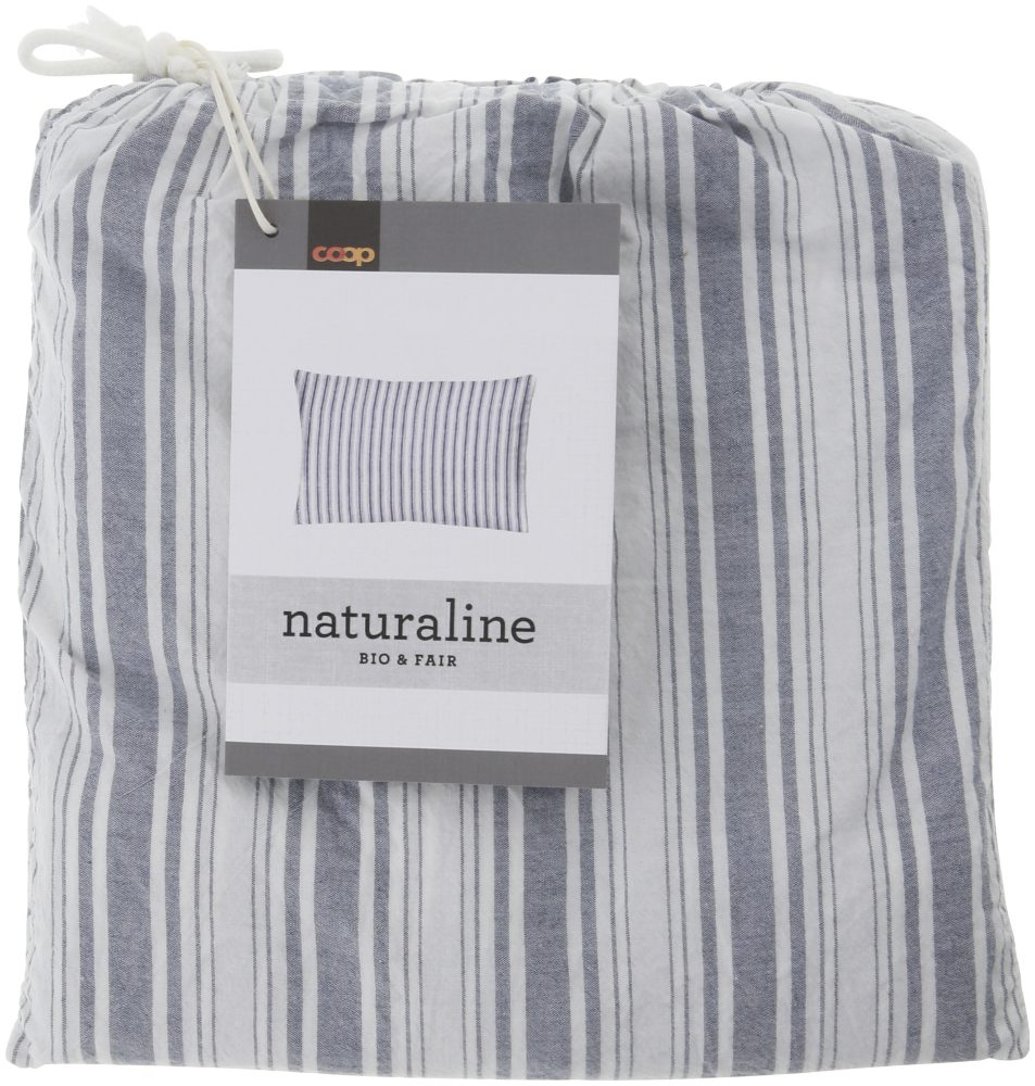 Naturaline Textil Naturaline Kissenbezug Streifen marine 65x100 cm