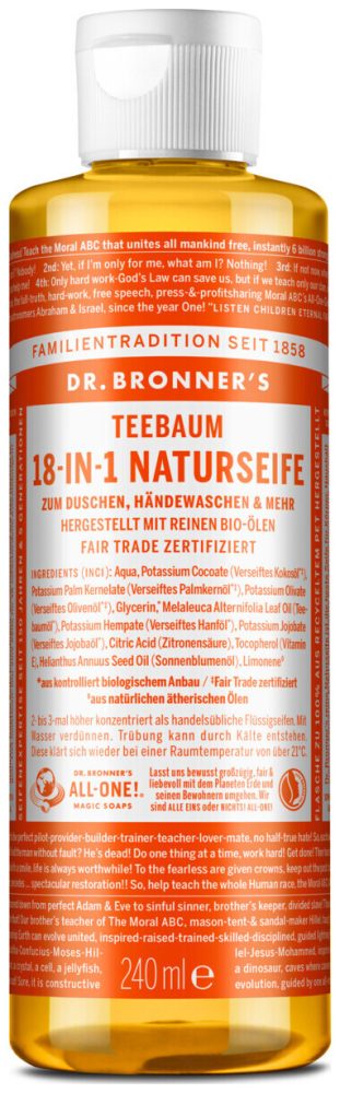 Dr. Bronner's BIO Naturseife Teatree 240ml