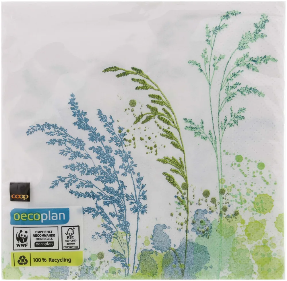 Oecoplan-Servietten Gräser 33cm 20 Stück