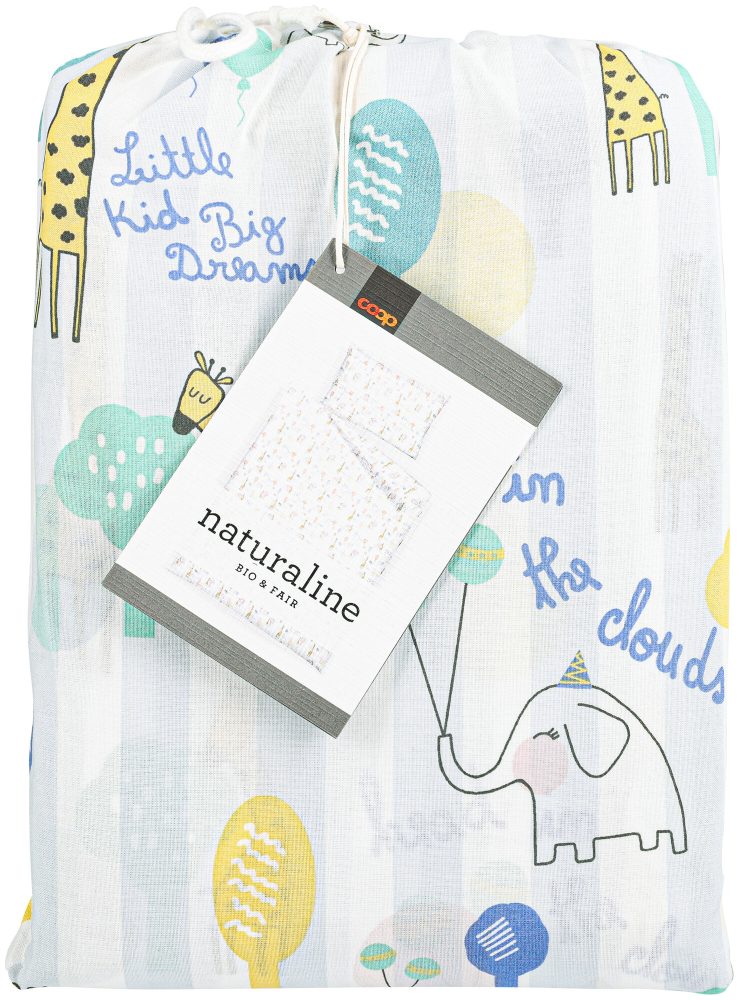 Naturaline Textil Naturaline Bettwäschegarnitur Giraffe 160x210/65x100 cm