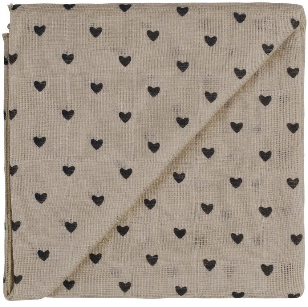 Zewi Nuscheli sand Herzen 60x60 cm