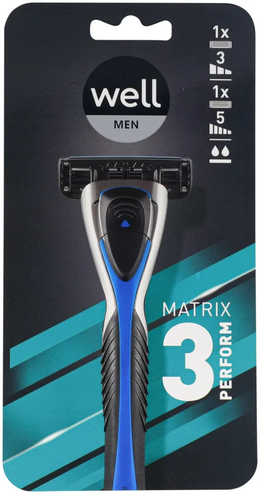 well Men Rasierer Matrix 3 inkl. 2 Rasierklingen