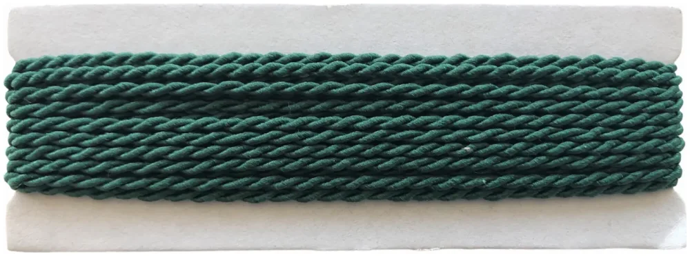 Satinkordel dunkelgrün 2 mm Coupon 4 m