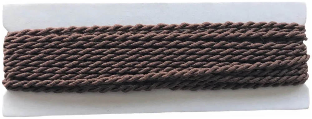 Satinkordel dunkelbraun 2 mm Coupon 4 m
