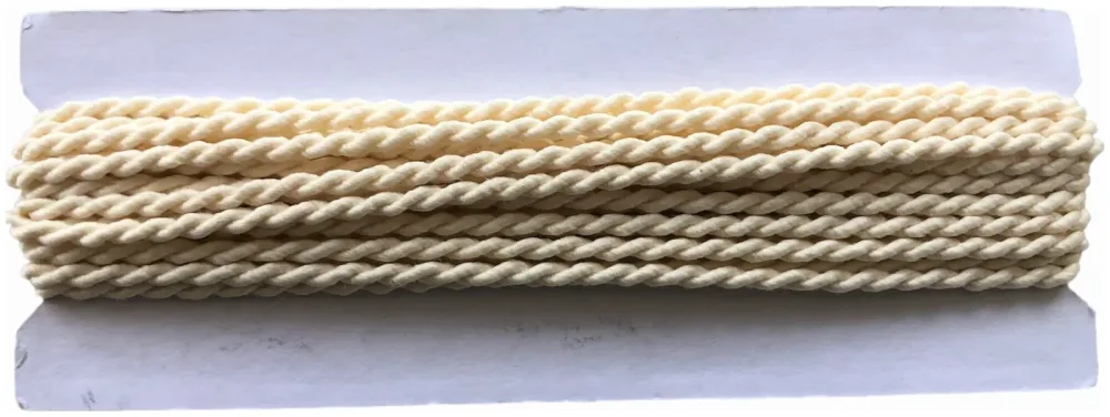 Satinkordel beige 2 mm Coupon 4 m