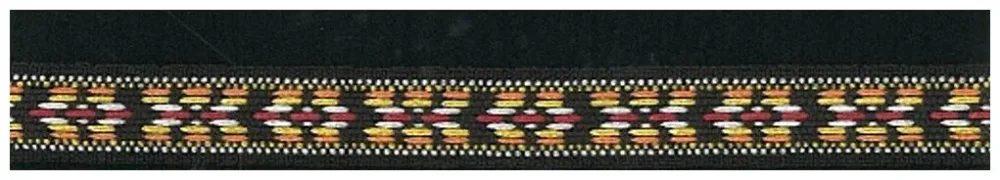 Zierband schwarz 12 mm Coupon 2 m